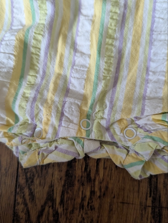💥3/$24 Gymboree First Picnic Easter Striped Romper - Picture 3 of 5